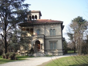 Villa Naj Oleari in via Novara, precedente sede della biblioteca di Magenta